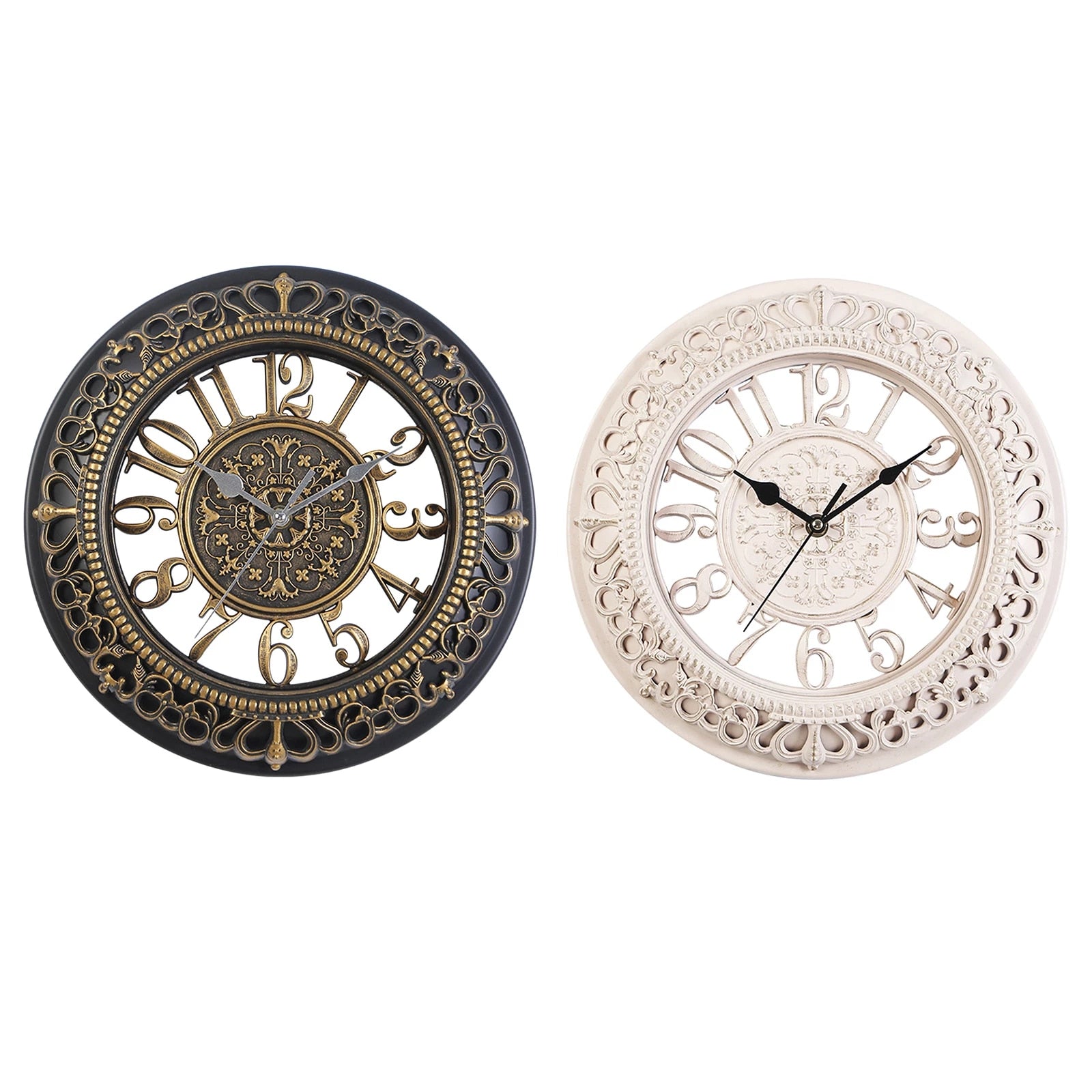 Creative Retro Wall Antique Round Clock - Minihomy