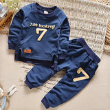 Baby cotton long-sleeved trousers two-piece suit - Minihomy