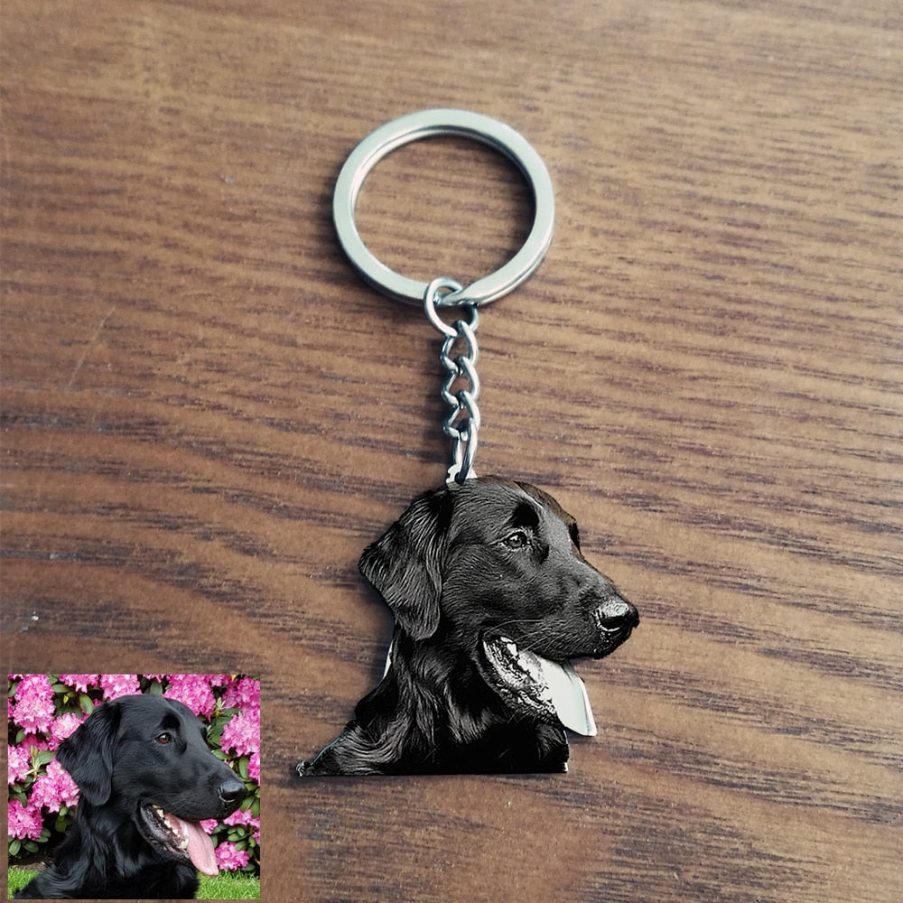 Stainless steel Dog Tag Key Chain For Women Men Memorial
