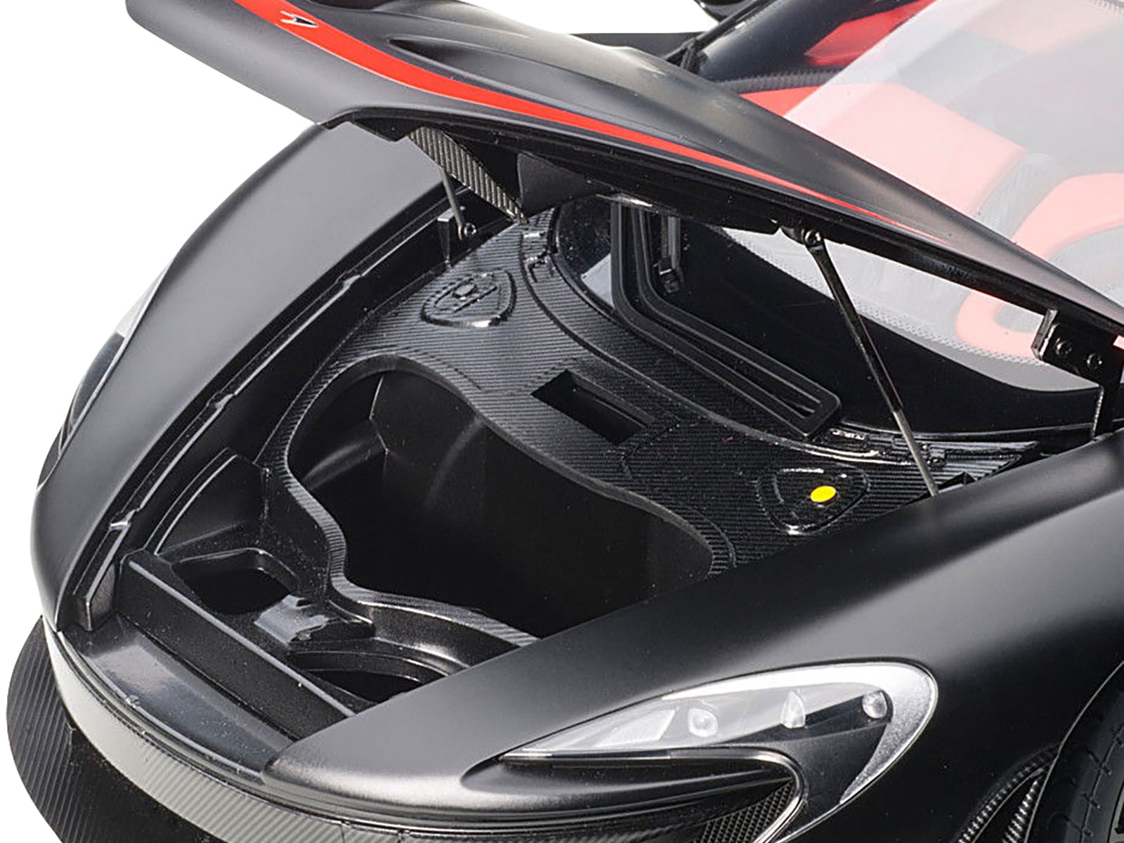 Mclaren P1 Matt Black with Red Accents 1/12 Model Car by Autoart - Minihomy