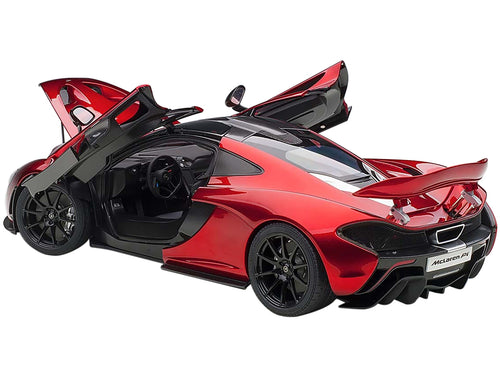 Mclaren P1 Volcano Red with Carbon Top 1/12 Model Car by Autoart