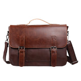 Leather Business Handbag Laptop Briefcases for Men