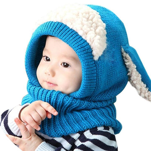 Kids Baby Winter Cotton Knitted Fur Pom Cute Children Hat