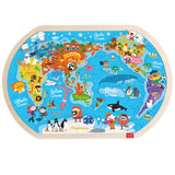 Wooden Puzzle World Children's Toys Gift Baby Educational Toys