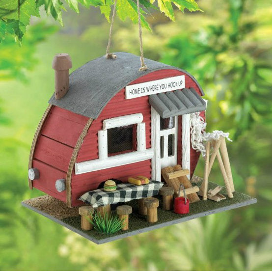 Wood Vintage Trailer Bird House