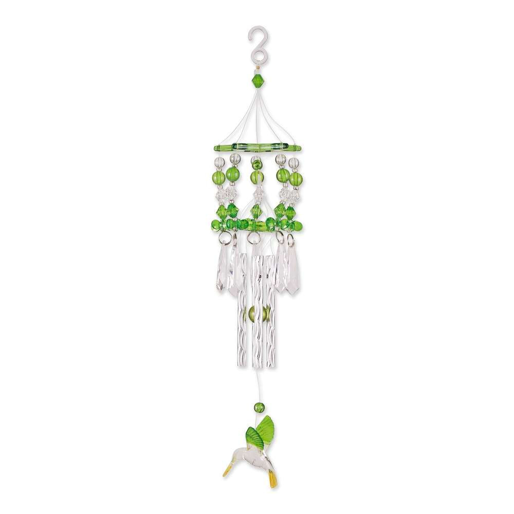 Green Acrylic Hummingbird Windchimes - Minihomy