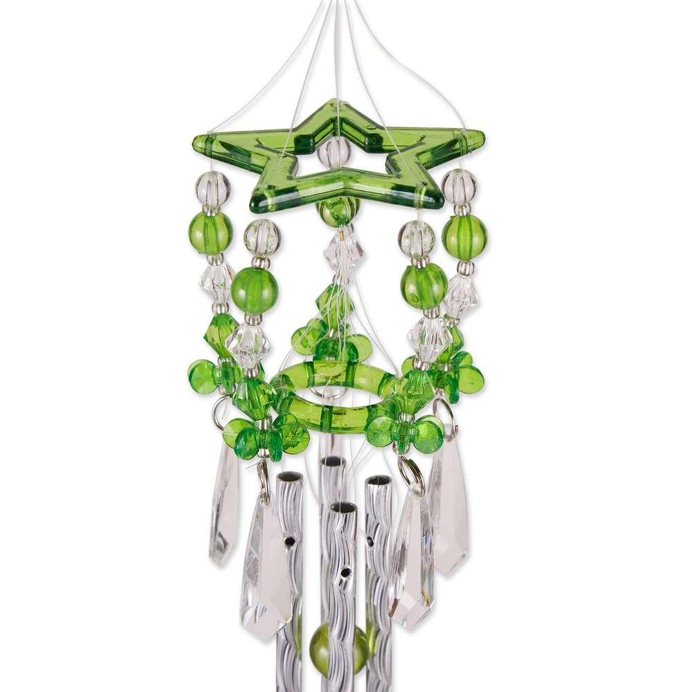 Green Acrylic Hummingbird Windchimes - Minihomy