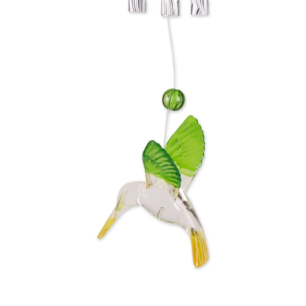 Green Acrylic Hummingbird Windchimes - Minihomy