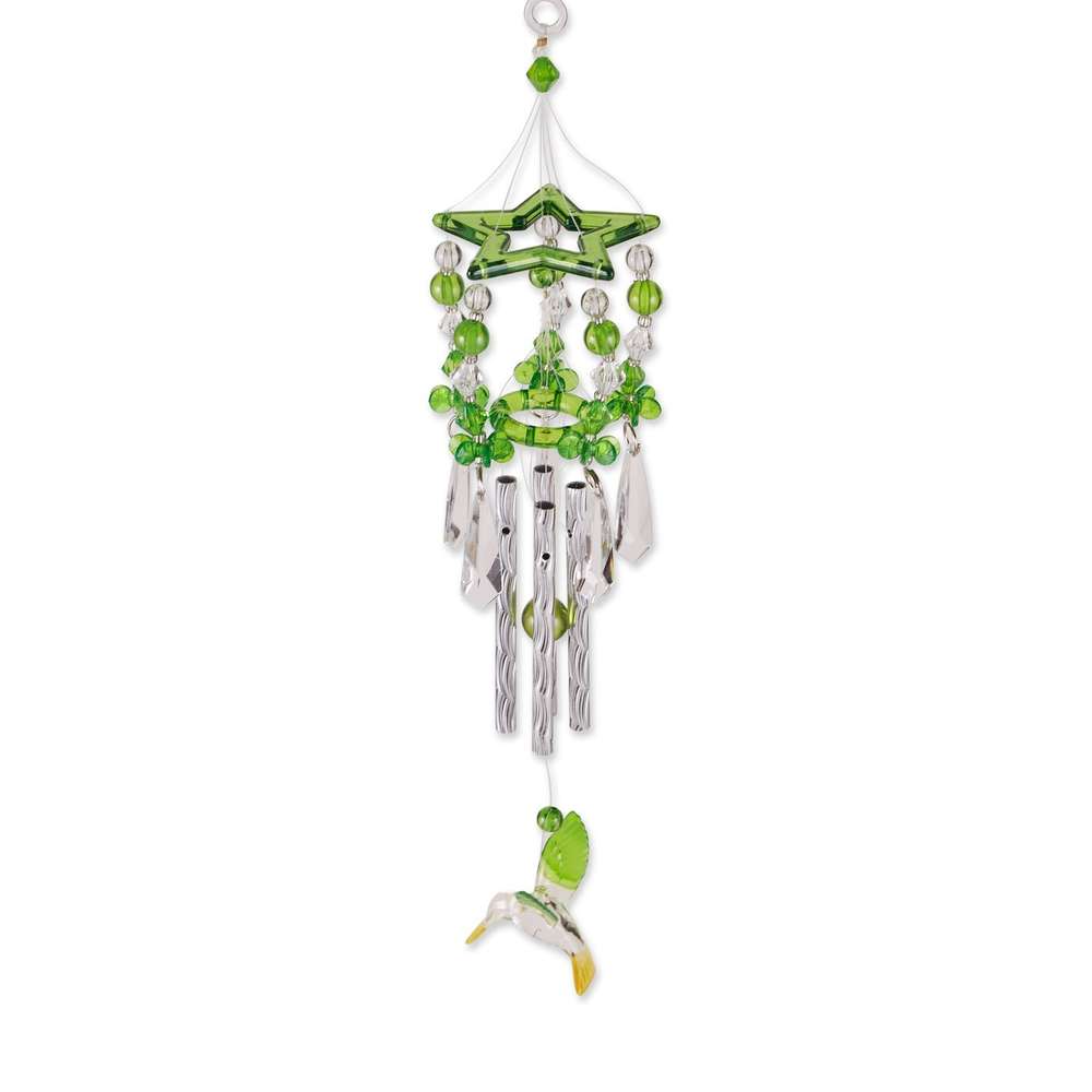 Green Acrylic Hummingbird Windchimes - Minihomy