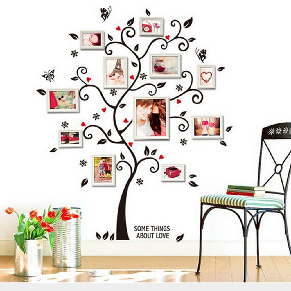 DIY Family Photo Frame Tree Wall Stickers Home Decor - Minihomy