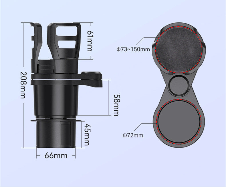 Car Cup Holder Refitted With Multifunctional Fixed