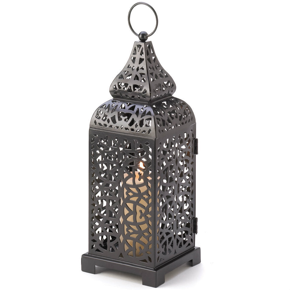 Iron Candle Lantern Tower - 13 inches - Minihomy