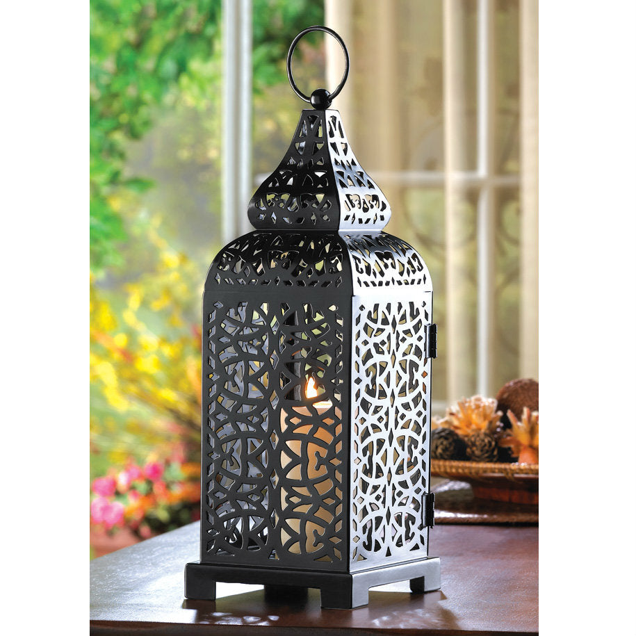 Iron Candle Lantern Tower - 13 inches - Minihomy