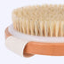 Solid wood bristle bath brush