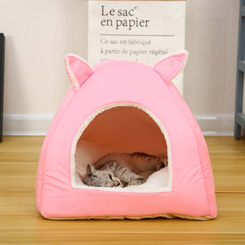 Cat House Closed Folding Cat Villa Teddy Pet Supplies