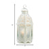 Lacy Cutout White Candle Lantern - 12 inches - Minihomy