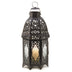 Lacy Cutout Black Candle Lantern - 12 inches - Minihomy