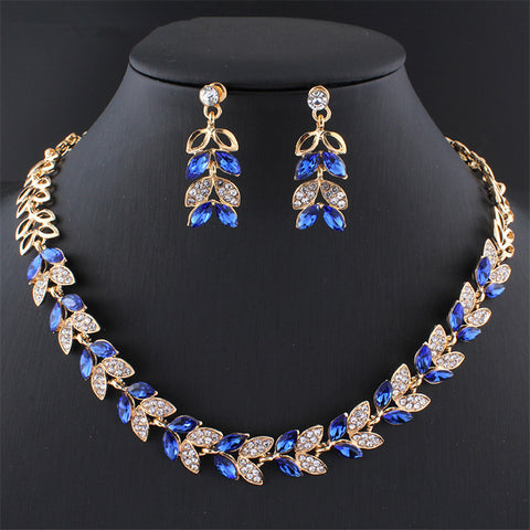 Alloy Printing Water Wave Chain Metal Blue