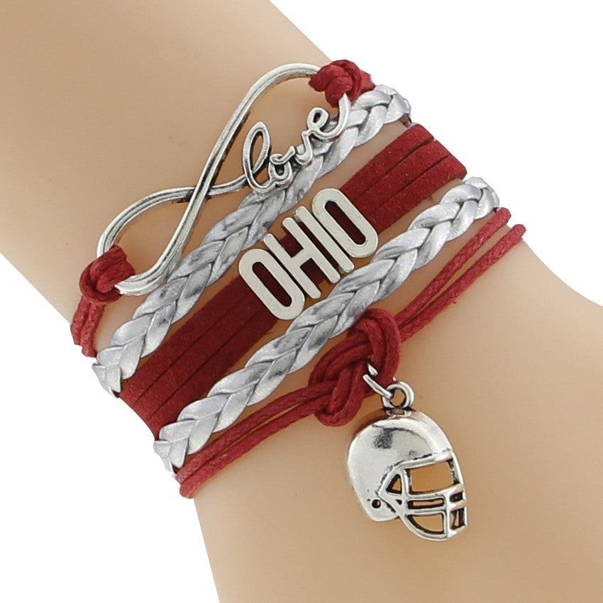 Love Ohio Helmet and Ball Bracelet - Minihomy