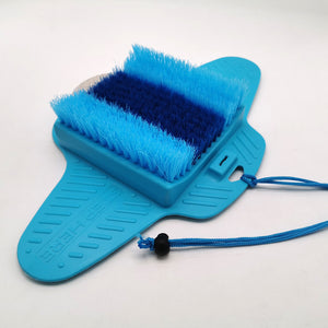 Foot massage brush with suction cup