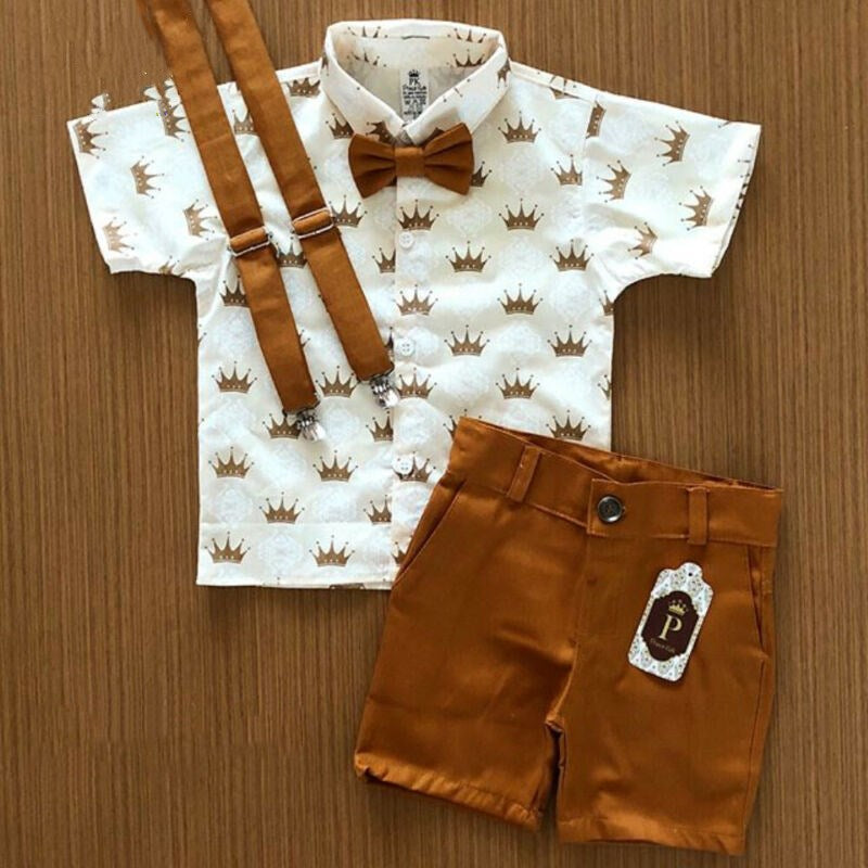 Summer boy T-shirt Shorts Kids Sets