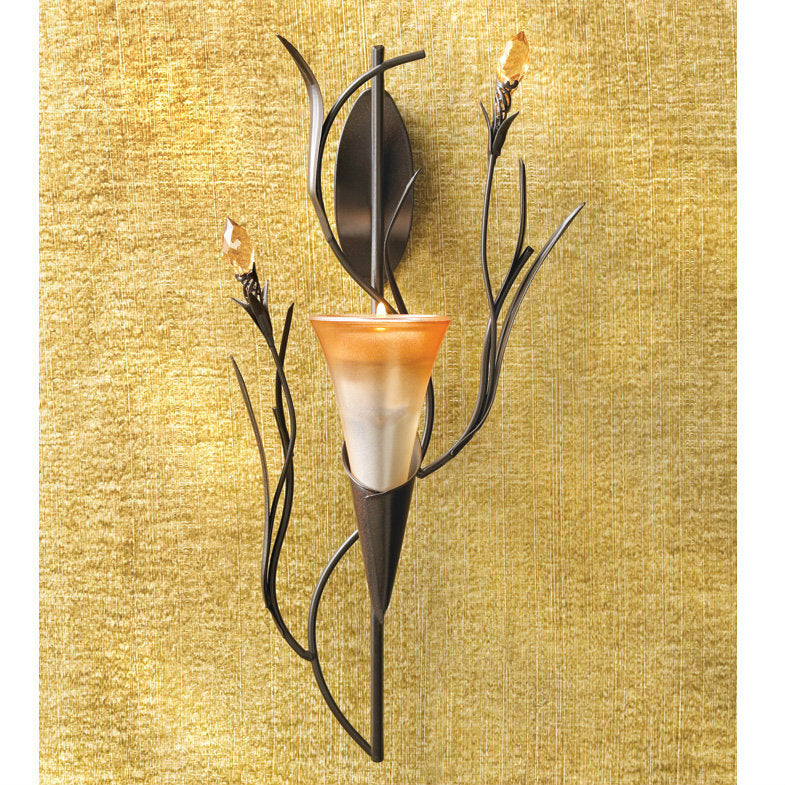 Lily Blossom Wall Candle Holder - Minihomy