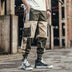 Pocket Contrast Overalls Jogger Casual Cargo Pants - Minihomy