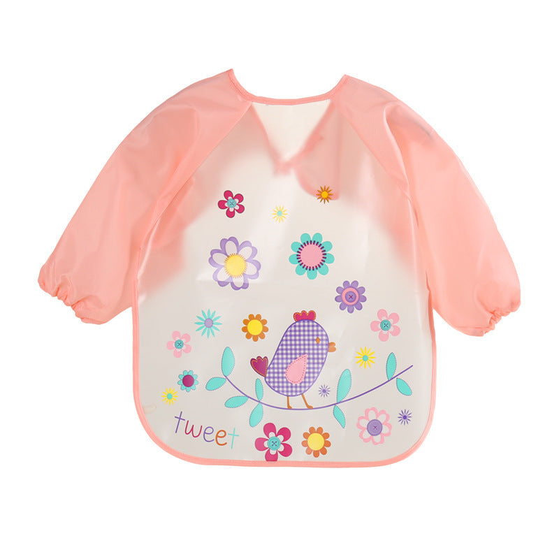 Children's long-sleeved anti-dressing clothes baby bib - Minihomy