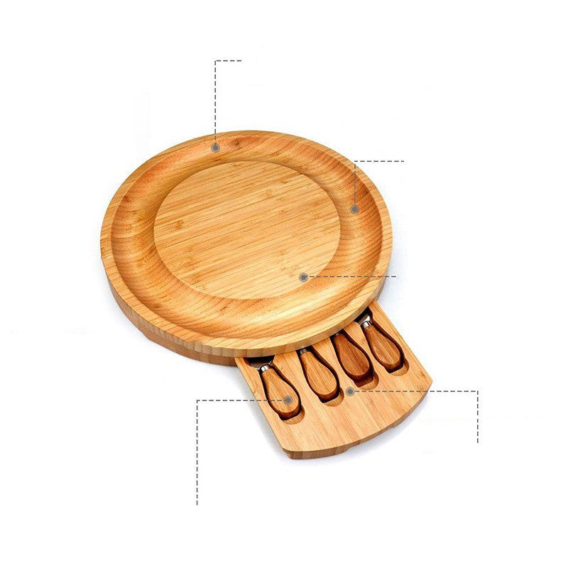 Bamboo Cheese Plate Set Bamboo Cheese Knife