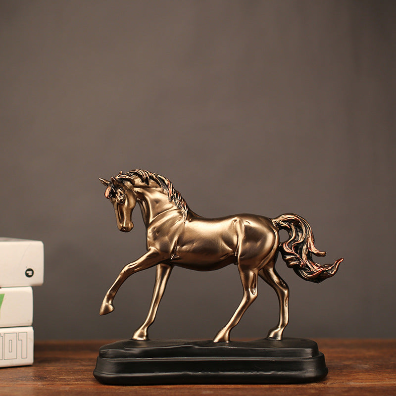 Home Resin Ornament Handicraft Pony