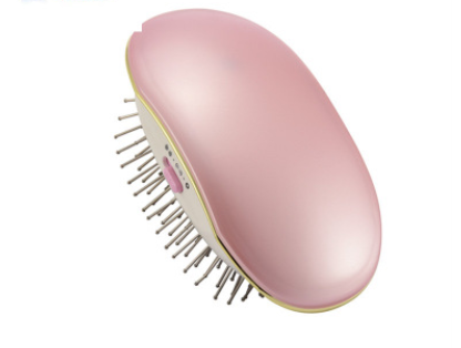 Portable negative ion anti-static straight hair vibration massage comb