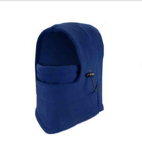 Windproof Hat With Mask Unisex Ski Hat Mens Winter Fleece Wrapped Warm Hat