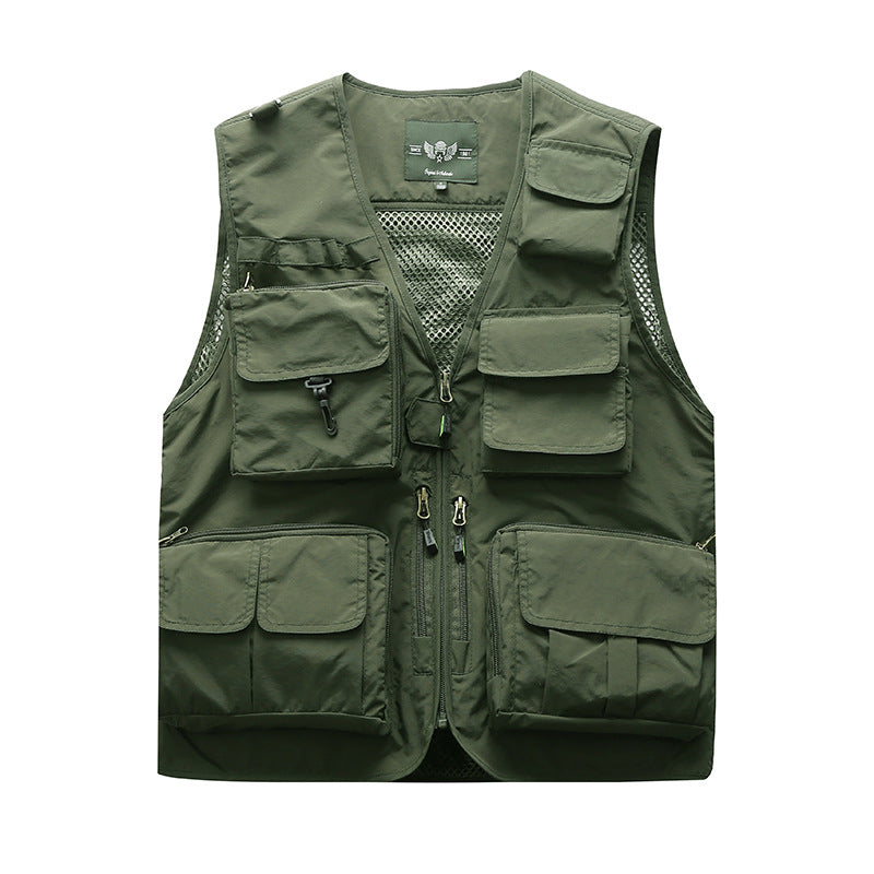 Multi-pocket fishing vest