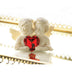 Cherubs Figurine with Heart Gem - Minihomy