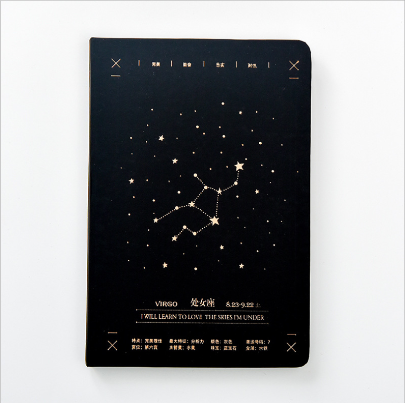 High-quality zodiac sign notebook