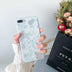 Simple Platinum Marble Soft  Phone Case 6 7 8 Plus Protective Cover - Minihomy