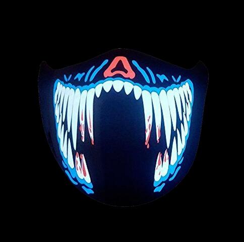 Fashion Wire LED Halloween Easter Rave Mask Luminous Costume Mask Party Easter Decor Gift