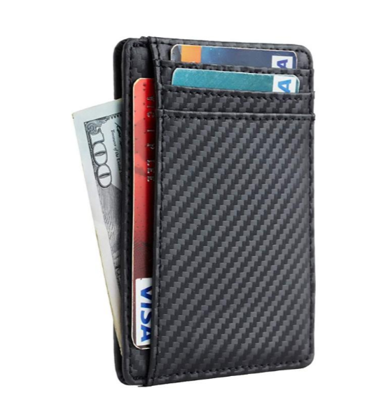EXINOZ Leather Minimalist Wallet  RFID Blocking
