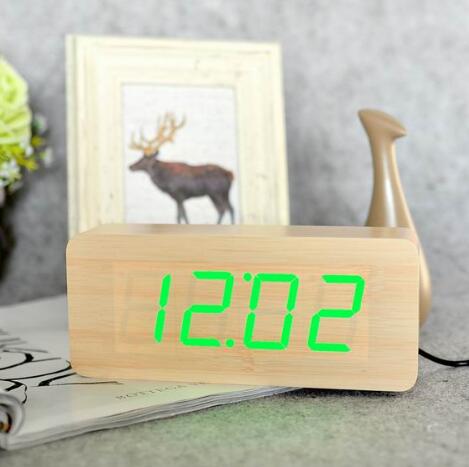 Wooden alarm clock