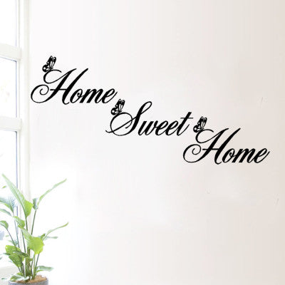 Home sweet home living room bedroom carved wall sticker