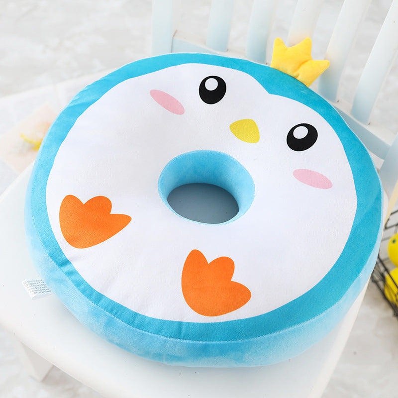 Donut cushion pillow cute back - Minihomy