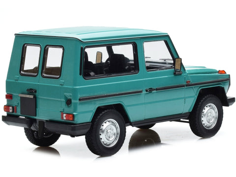 1980 Mercedes-Benz G-Model (SWB) Turquoise with Black Stripes Limited Edition to 504 pieces Worldwide 1/18 Diecast Model Car by Minichamps
