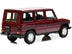 1980 Mercedes-Benz G-Model (LWB) Dark Red with Black Stripes Limited Edition to 402 pieces Worldwide 1/18 Diecast Model Car by Minichamps - Minihomy