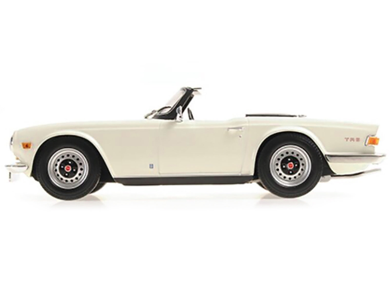 1969 Triumph TR6 Convertible White Limited Edition to 504 pieces Worldwide 1/18 Diecast Model Car by Minichamps - Minihomy