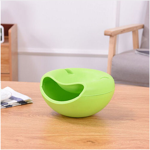 Plastic lazy double dry fruit plate creative fruit plate living room melon box candy storage box