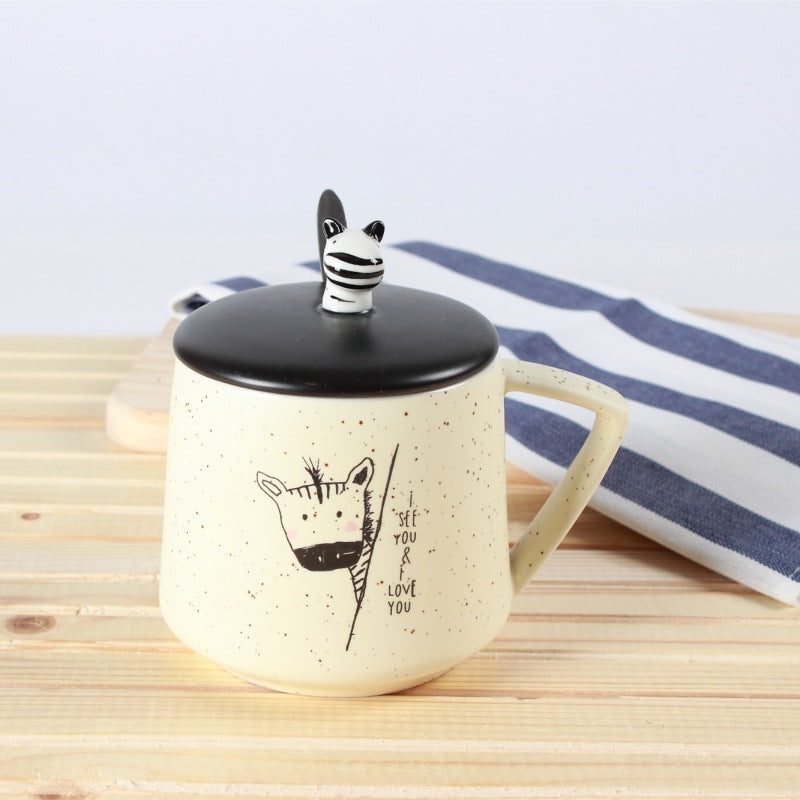 Creative Cartoon Ceramic Cup Hand Drawn Cute Giraffe