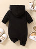 Baby LITTLE BOSS Graphic Hooded Jumpsuit - Minihomy