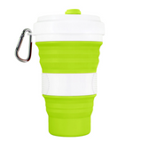 Silicone folding coffee cup