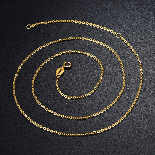 18k Gold Adjustable Chain Clavicle O-chain