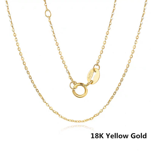 18k Gold Adjustable Chain Clavicle O-chain